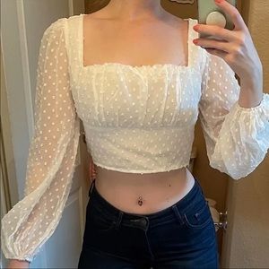Bustier Square Neck Crop Top